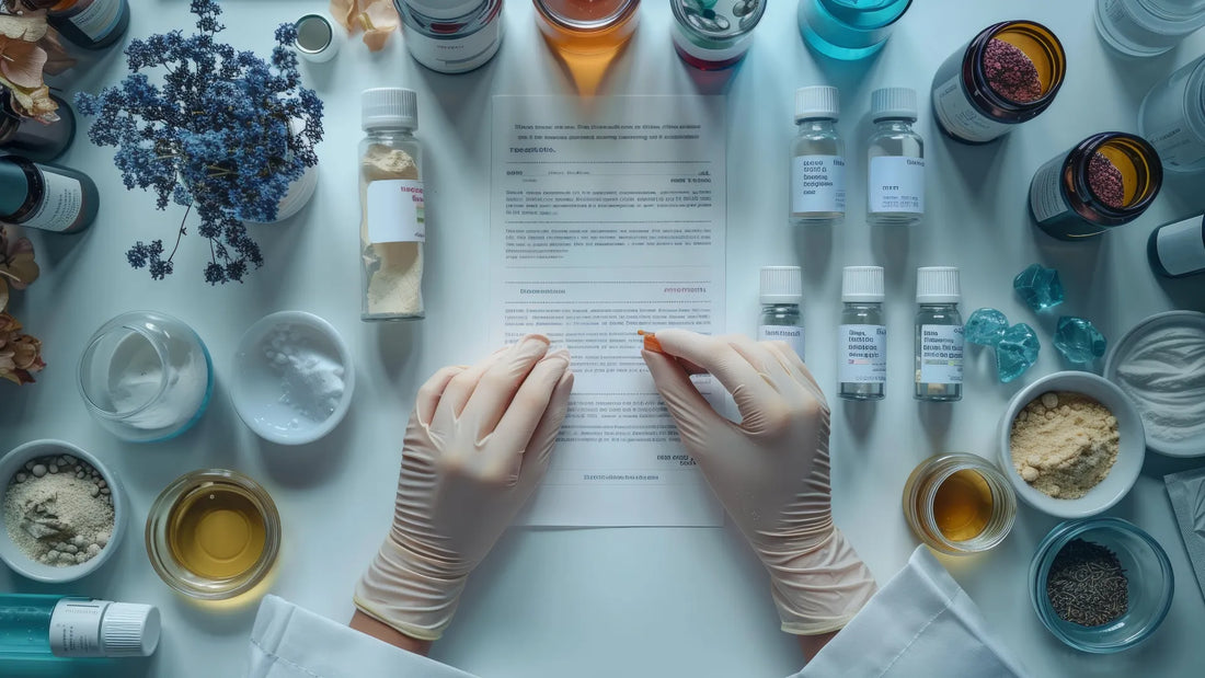 Cosmetic Product Safety Report ingredients with INCI names and CAS numbers